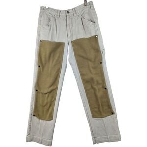 Playlord Double Knee Pants Work Wear Shop Utility Straight Leg Casual Mens 31x29